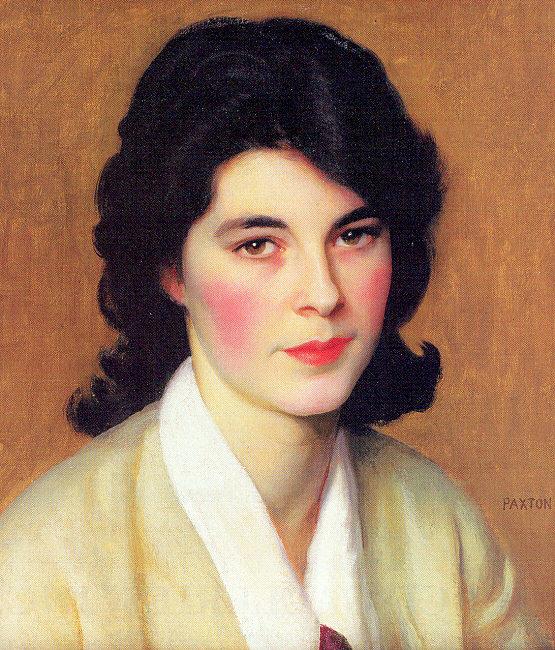Paxton, William McGregor Portrait of Enid Hallin oil painting image
